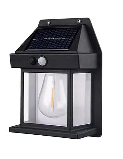 Appliques solaires murales avec détecteur de mouvement – Extérieur, étanche, 3 modes