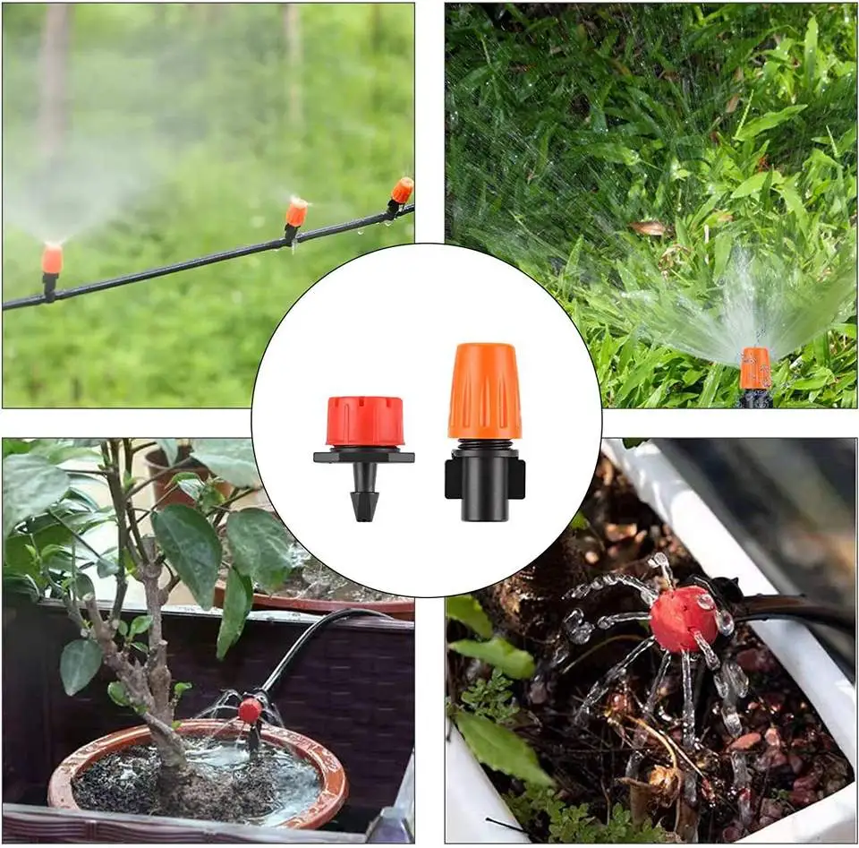 Kit d'irrigation goutte à goutte pour jardin, 200 pièces, longueur 50 m - Image 3